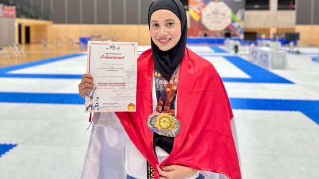 Polwan Polres Banjarbaru Sabet Tiga Medali di Kejuaraan Taekwondo Internasional Jepang