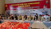 39 Tersangka Dijerat, Polda Kalsel Musnahkan Narkoba Senilai Rp311 Miliar