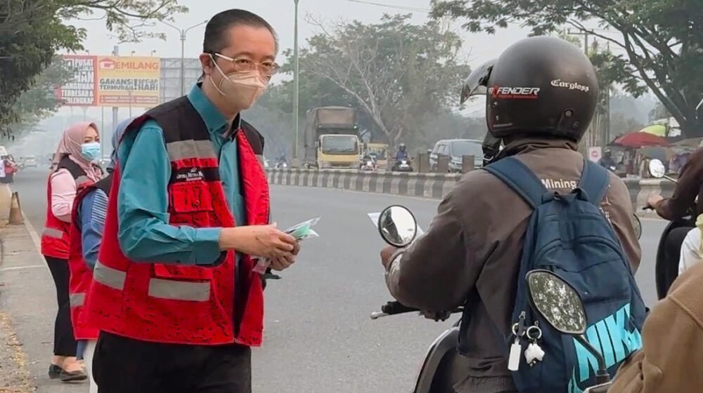 Ciputra Hospital Banjarmasin Berbagi Masker, Bantu Masyarakat Terhindar Paparan Asap Karhutla
